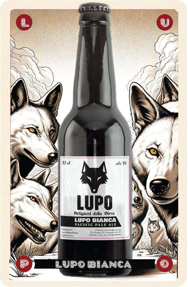 birra lupo bianca - carta