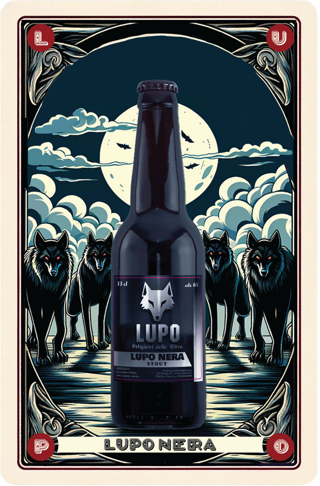 birra lupo nera - carta